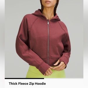 Lululemon thick fleece zip hoodie